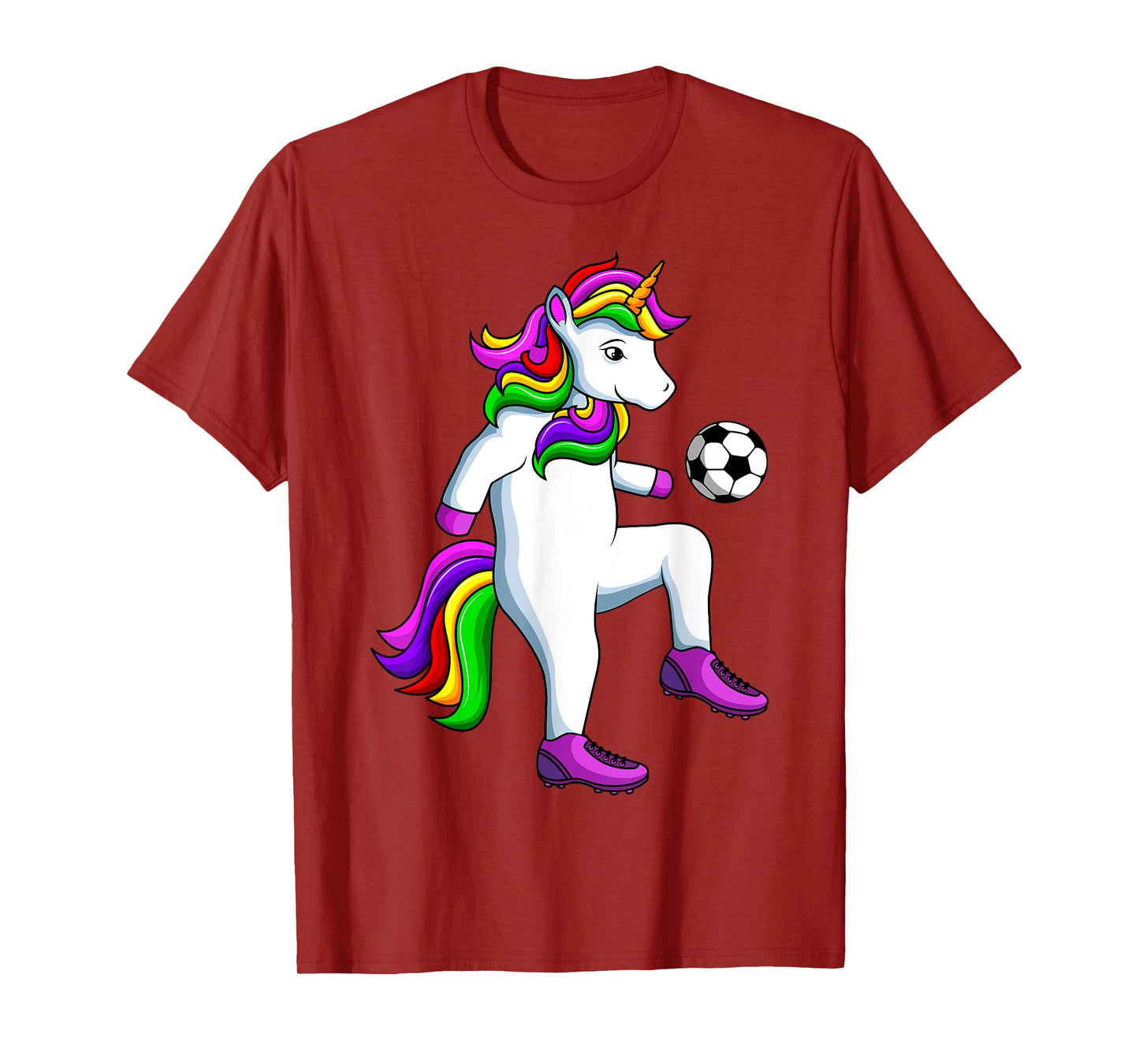 Soccer Girl Unicorn Youth Women Players T-Shirt