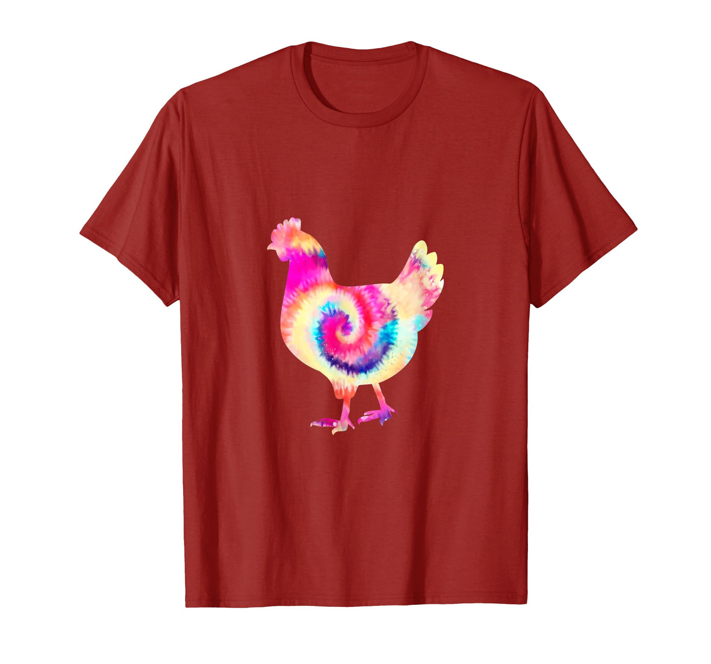 Retro Tie Dye Chicken Hen Peace Love Groovy Boho Reggae T-Shirt