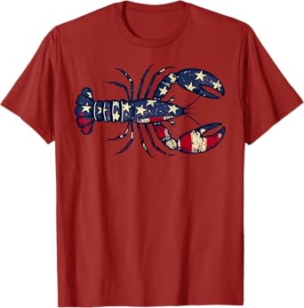 USA Flag Crawfish Season 4Th Of July Crawfish Boil Party T-Shirt
