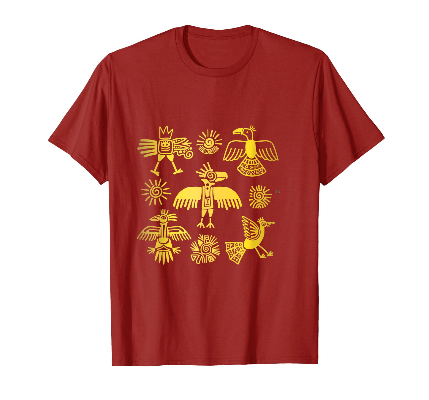 Ancient Ethnic Aztec Birds Symbol People Civilization Gift T-Shirt