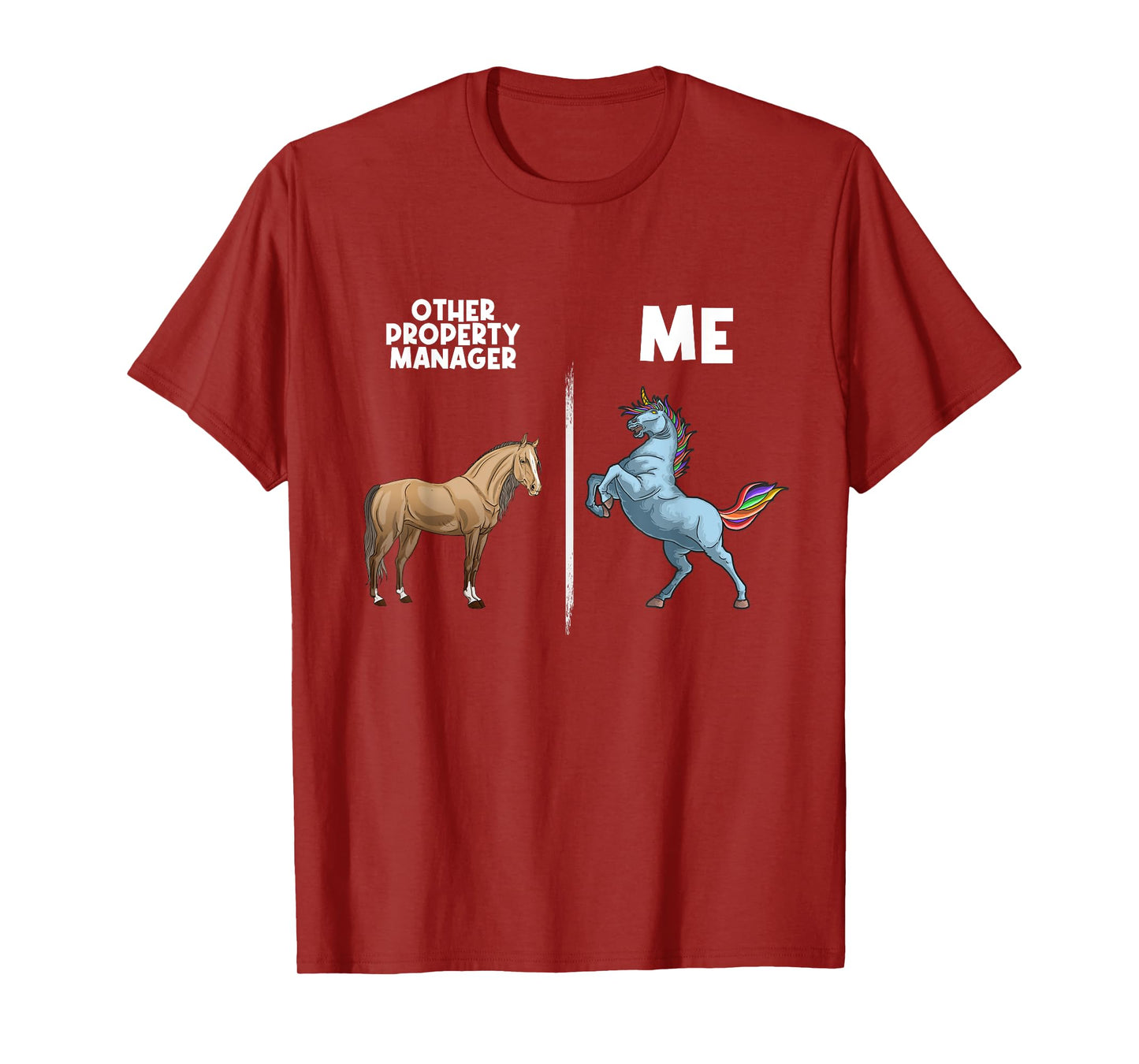 Funny Property Manager Gift Unicorn Real Estate Management T-Shirt