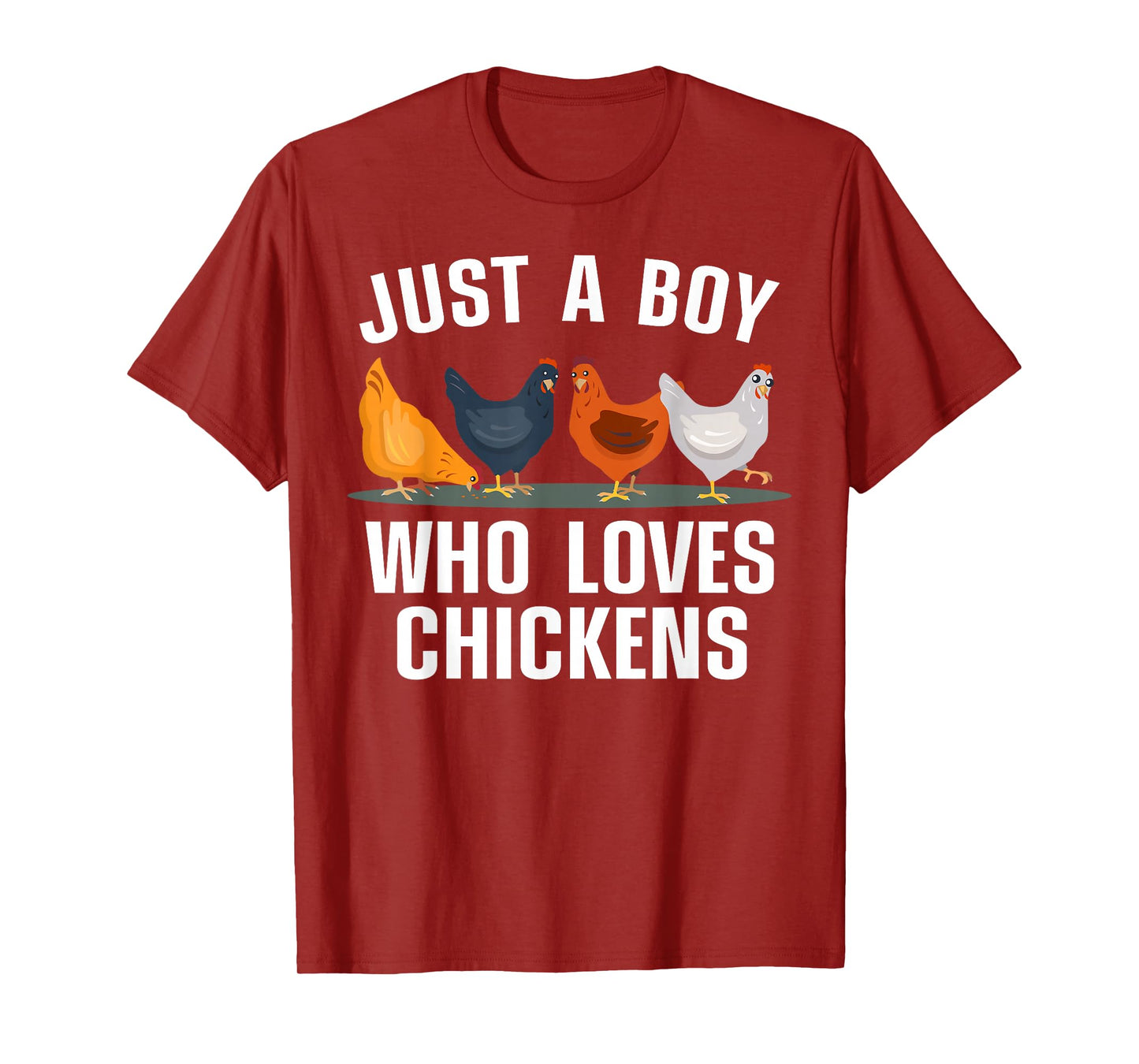 Cute Chicken Design For Men Boys Kids Farming Chicken Lover T-Shirt