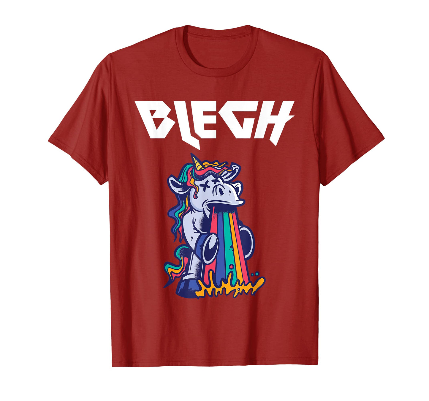 Blegh Heavy Metal Metalcore Unicorn T-Shirt