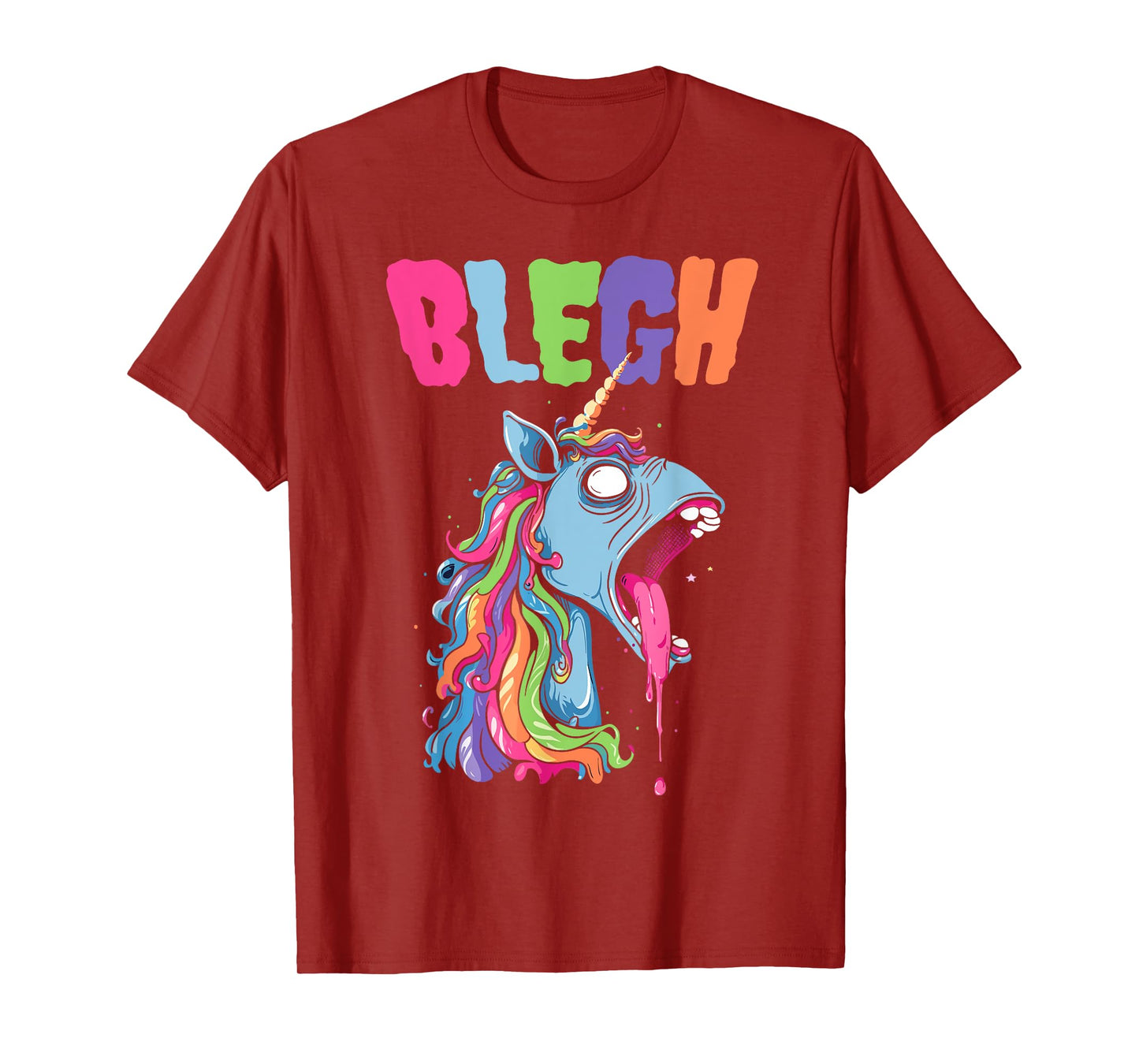 Live Laugh Blegh Bleghssed Heavy Metal Metalcore Unicorn T-Shirt