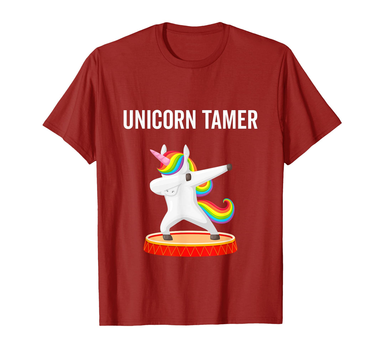Dabbing Unicorn Tamer Circus Carnival Funny Gift T-Shirt