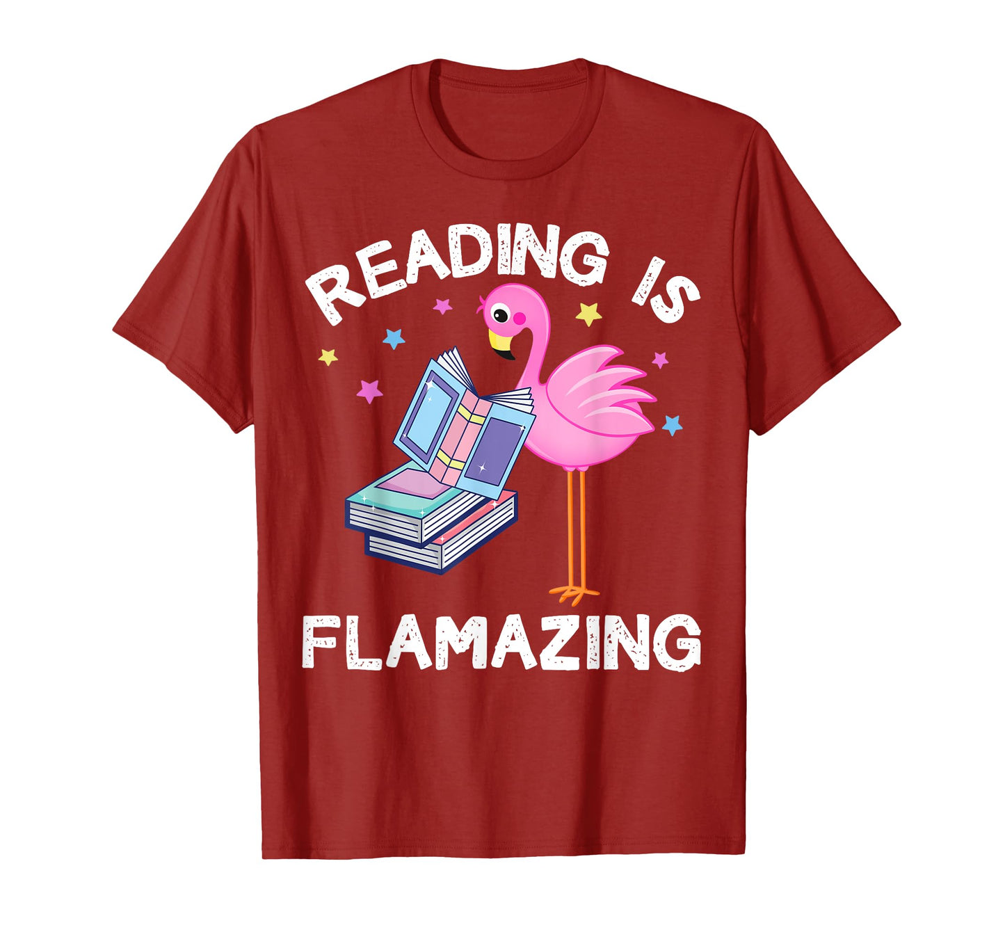 Reading is Flamazing Funny Flamingo Book Lover Reader Gift T-Shirt