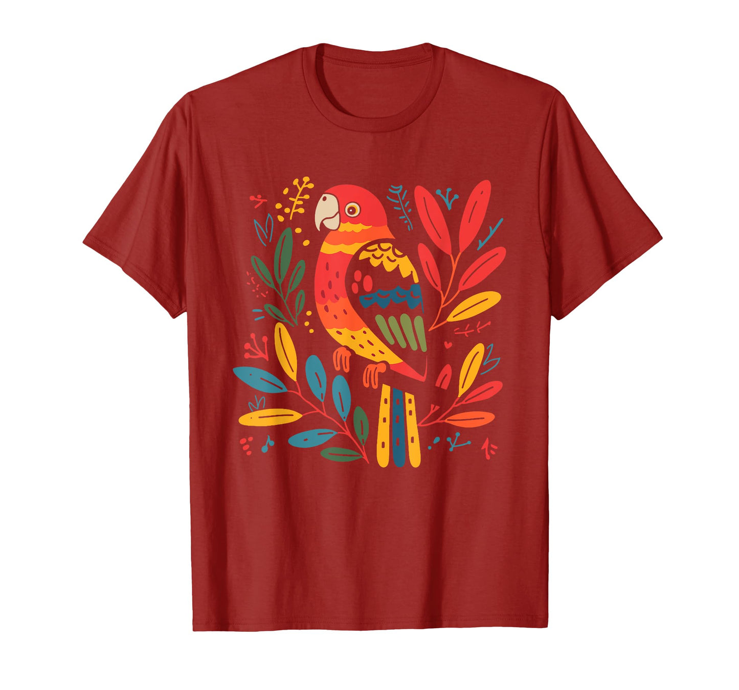 Parrot Folk Art T-Shirt