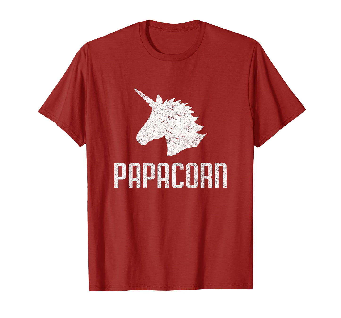 Papa Corn Unicorn Dad T-Shirt Funny Matching Birthday Party T-Shirt