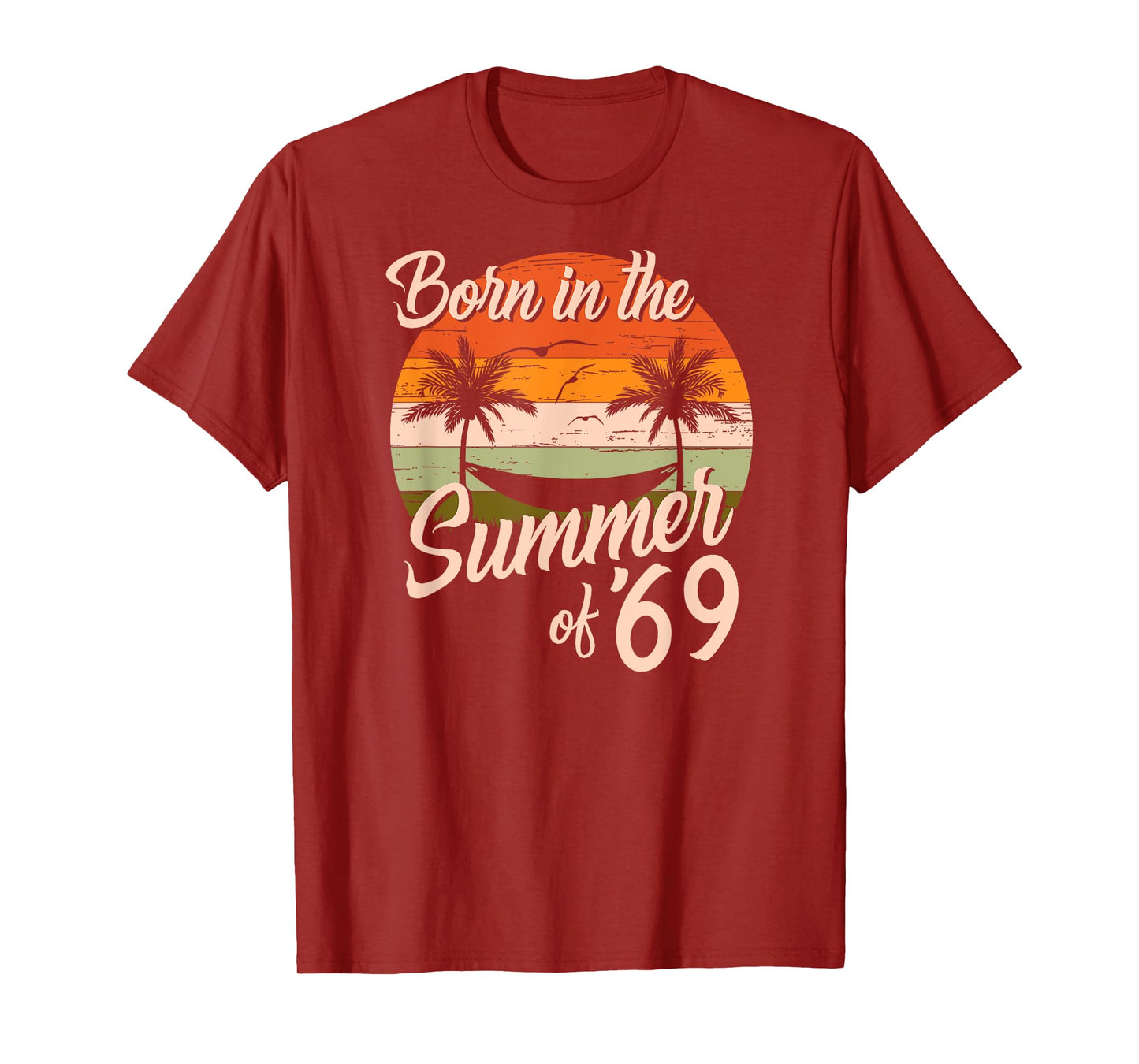 Vintage Born In The Summer Of 1969 Retro Birthday T-Shirt for Men Women