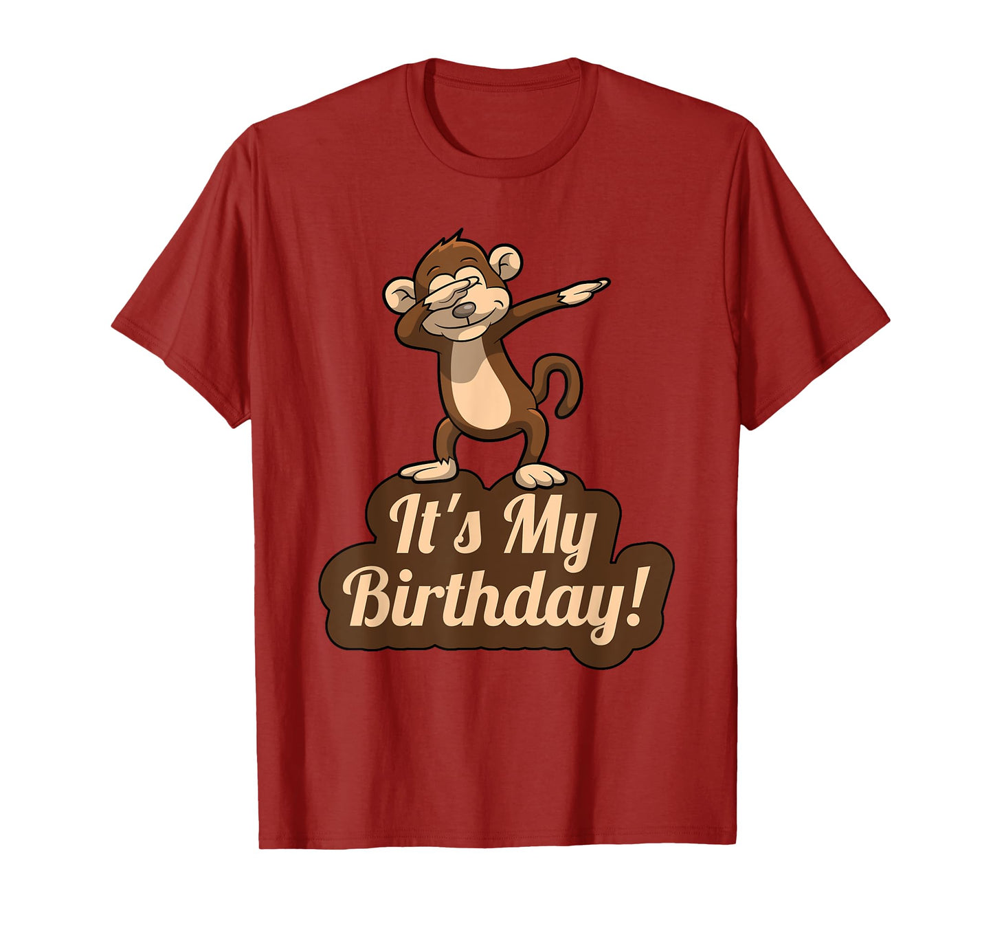 It's My Birthday Dabbing Monkey T-Shirt for Men, Women, Kids T-Shirt