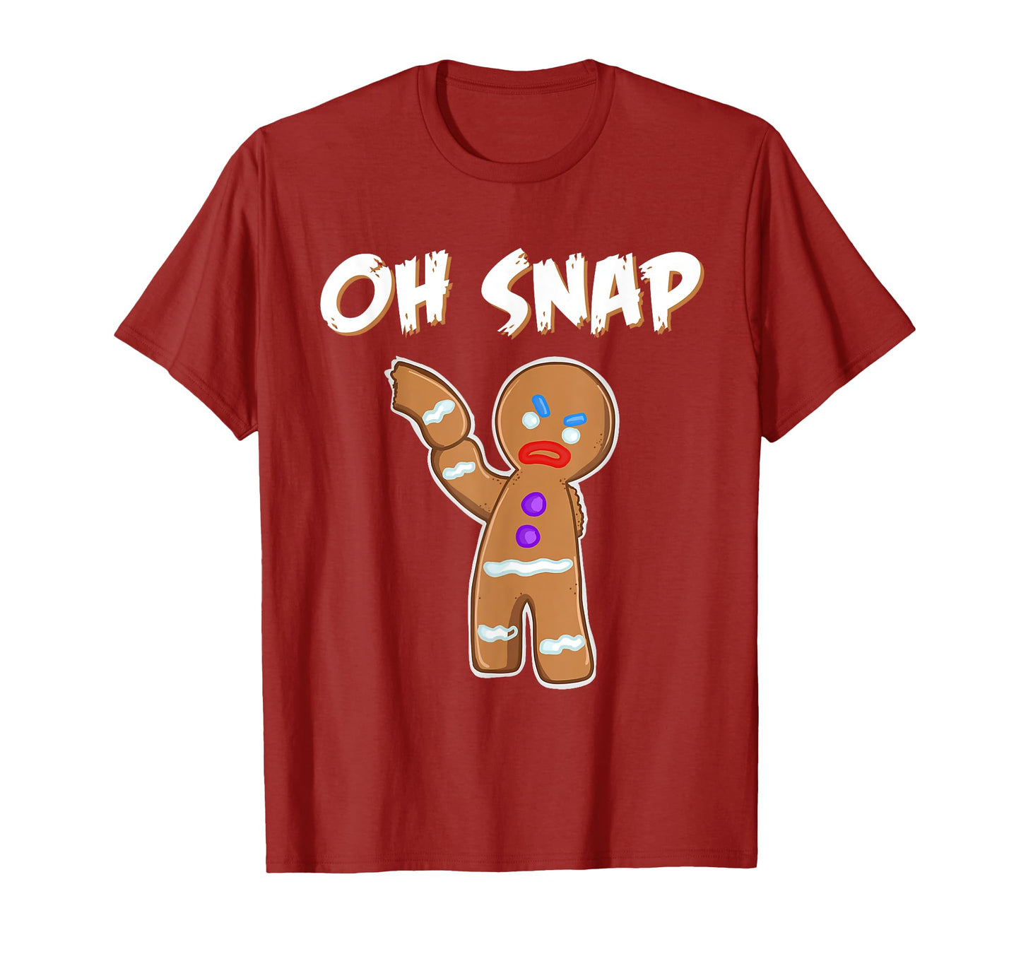 Gingerbread Man Oh Snap Christmas Funny Cookie Baking Gift T-Shirt