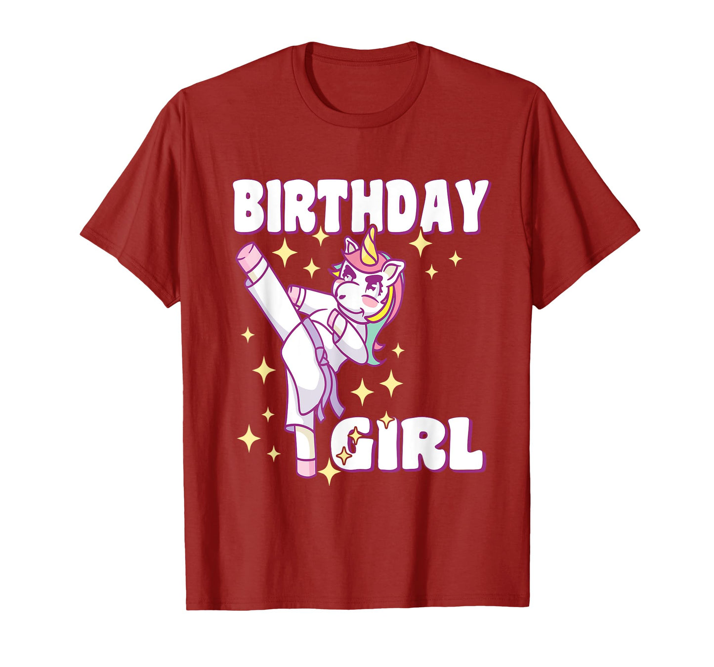 Birthday Karate Unicorn Girl T-Shirt