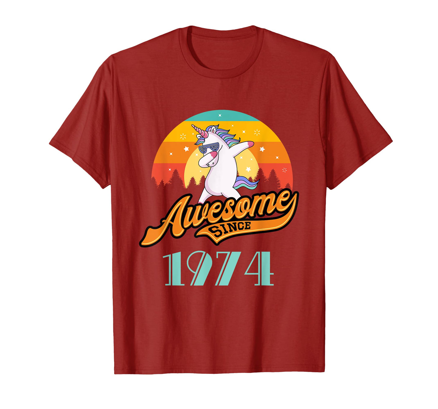 Awesome since 1974 - Year of Birth & Birthday Gift T-Shirt