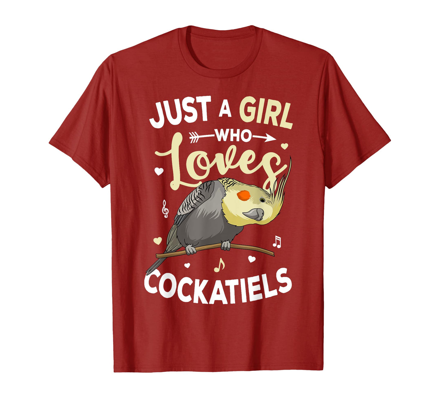 Just a Girl who loves Cockatiels Bird Cockatiel T-Shirt