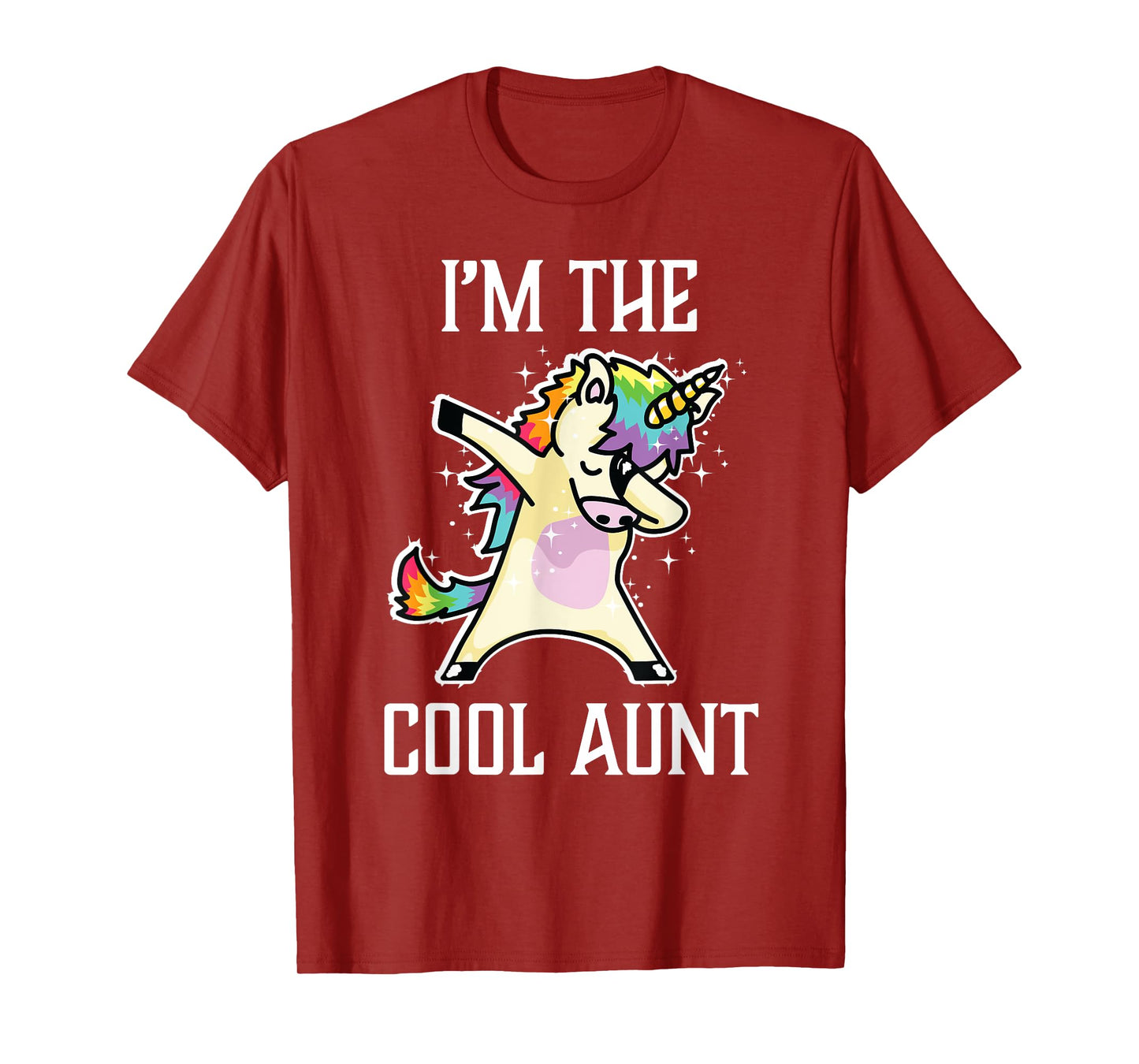 I'm the Cool Aunt Dabbing Rainbow Unicorn Tshirt T-Shirt
