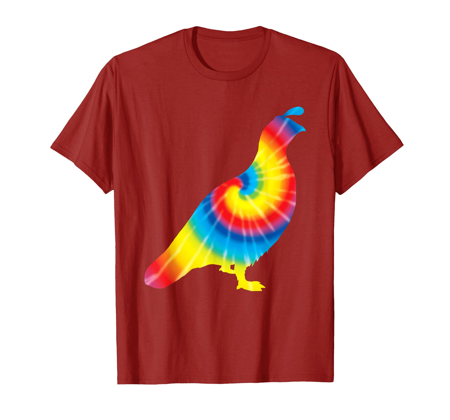 Tie Dye Partridge Rainbow Print Bird Quail Hippie Peace Gift T-Shirt