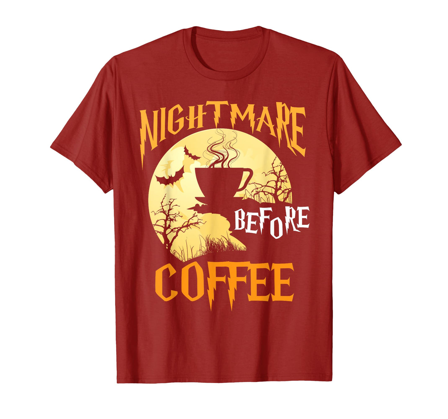 Cute Nightmare Before Coffee Halloween Shirt Funny Mug Gift T-Shirt