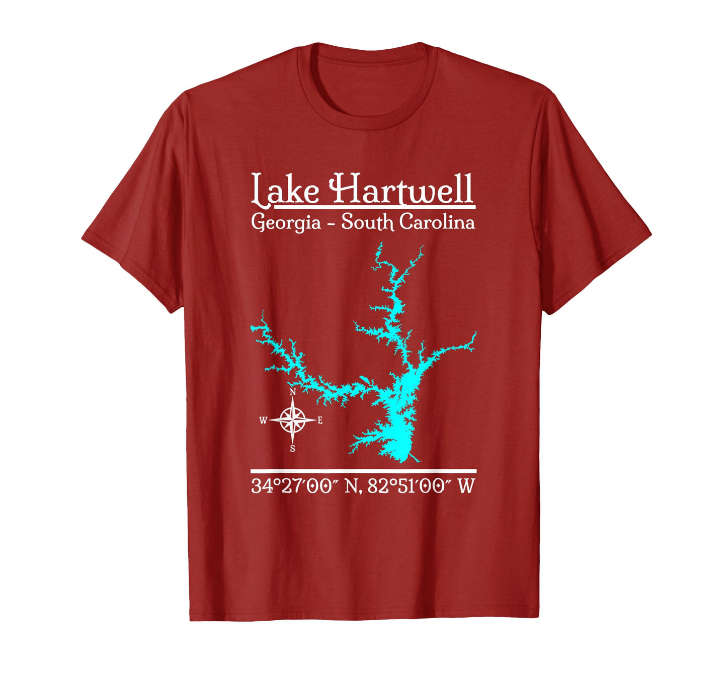 Lake Hartwell - Georgia, South Carolina T-Shirt