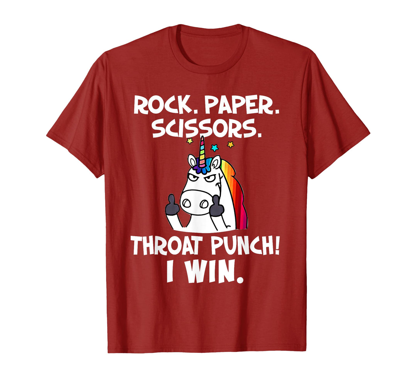Rock Paper Scissors With The Coolest Unicorn Ever T-Shirt