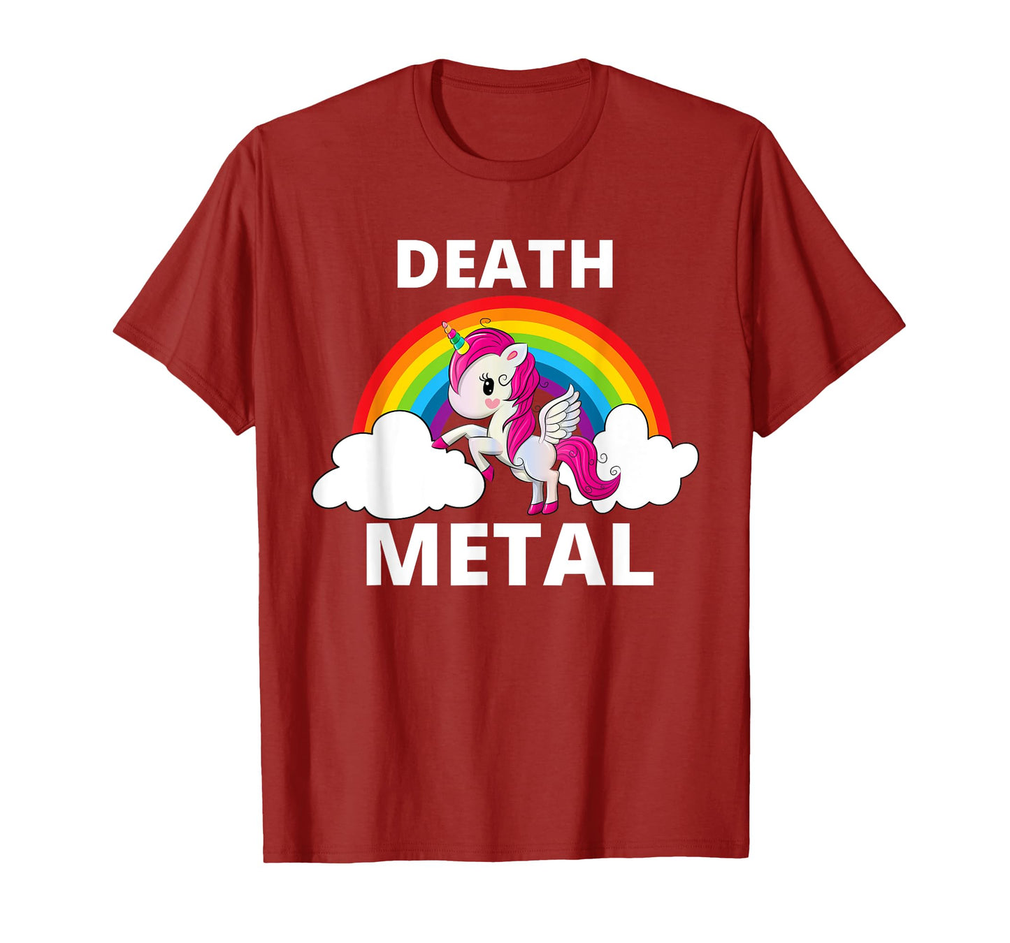 Death Metal Unicorn Rainbow Heavy Metal T-Shirt
