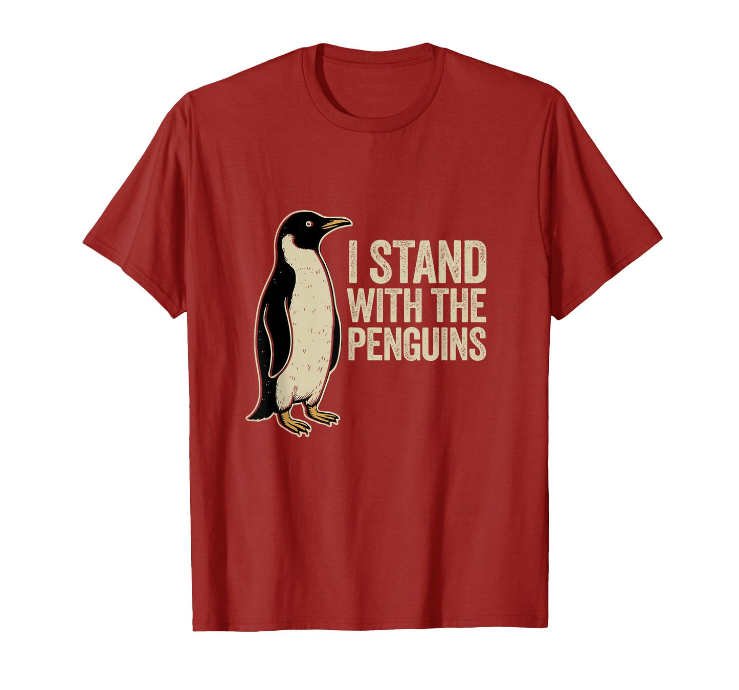 I Stand With The Penguins Vintage Protest Statement T-Shirt