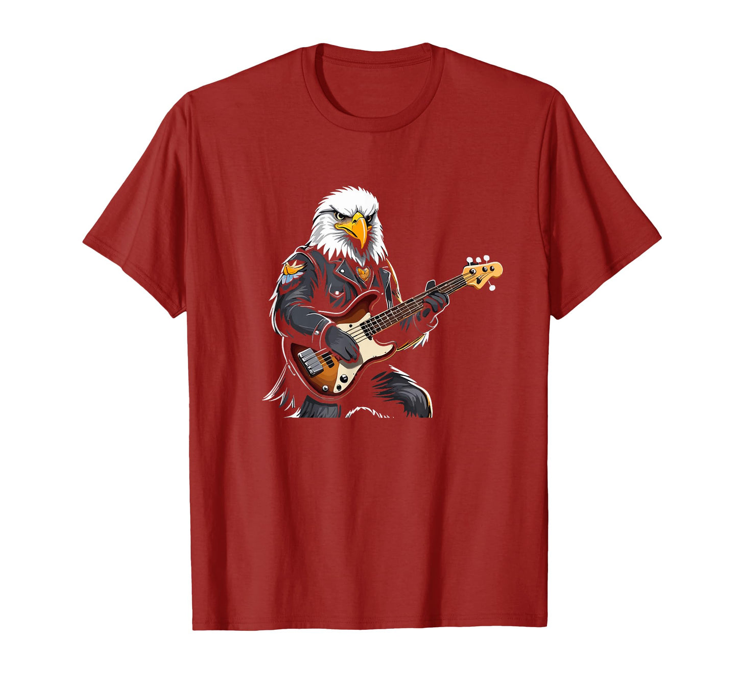 Eagle playing Electric Guitar, Eagle Guitarist T-Shirt