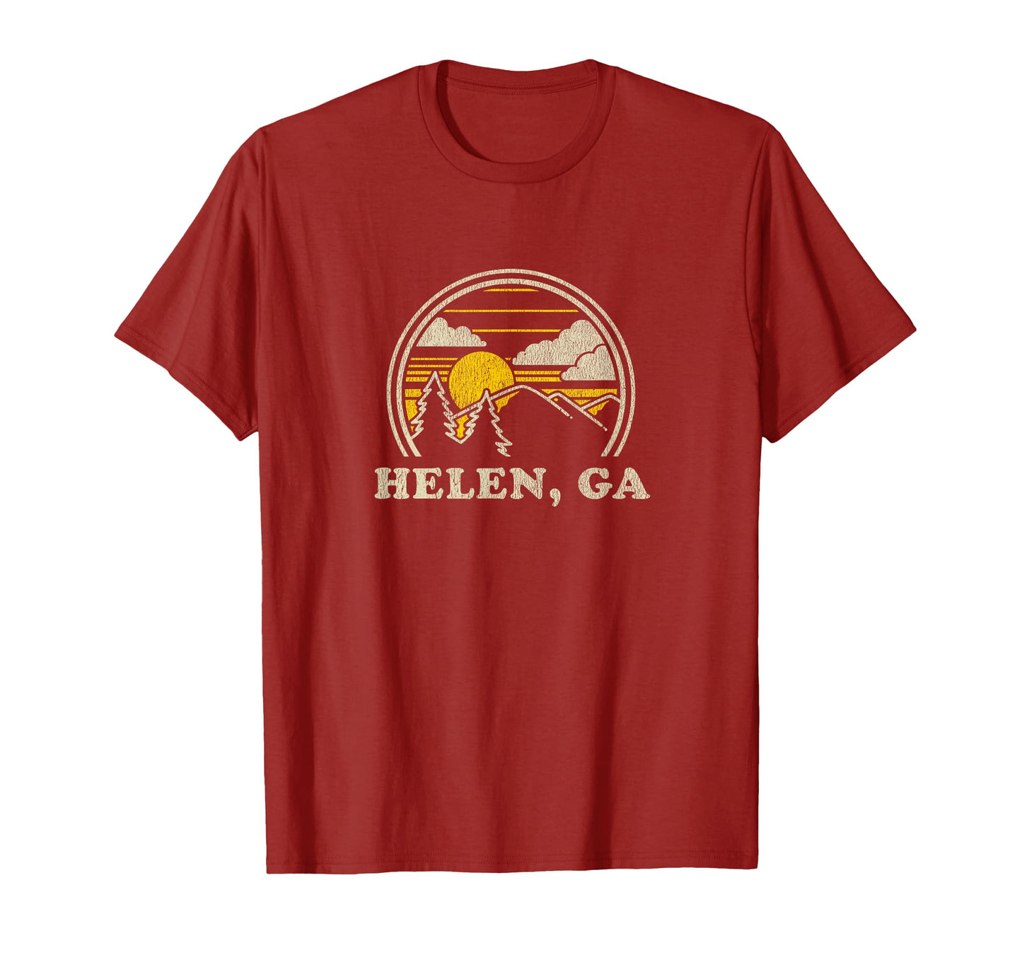 Helen Georgia GA T Shirt Vintage Hiking Mountains Tee T-Shirt