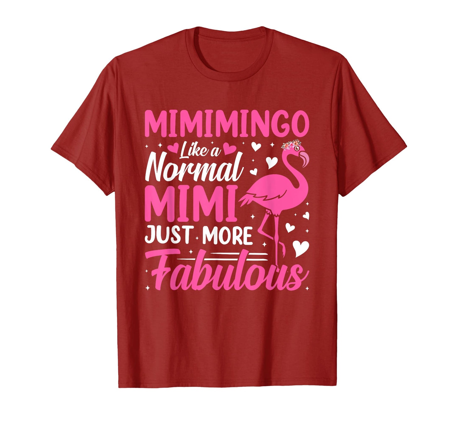 Flamingo Mimimingo like a normal Mimi Funny Grandma T-Shirt