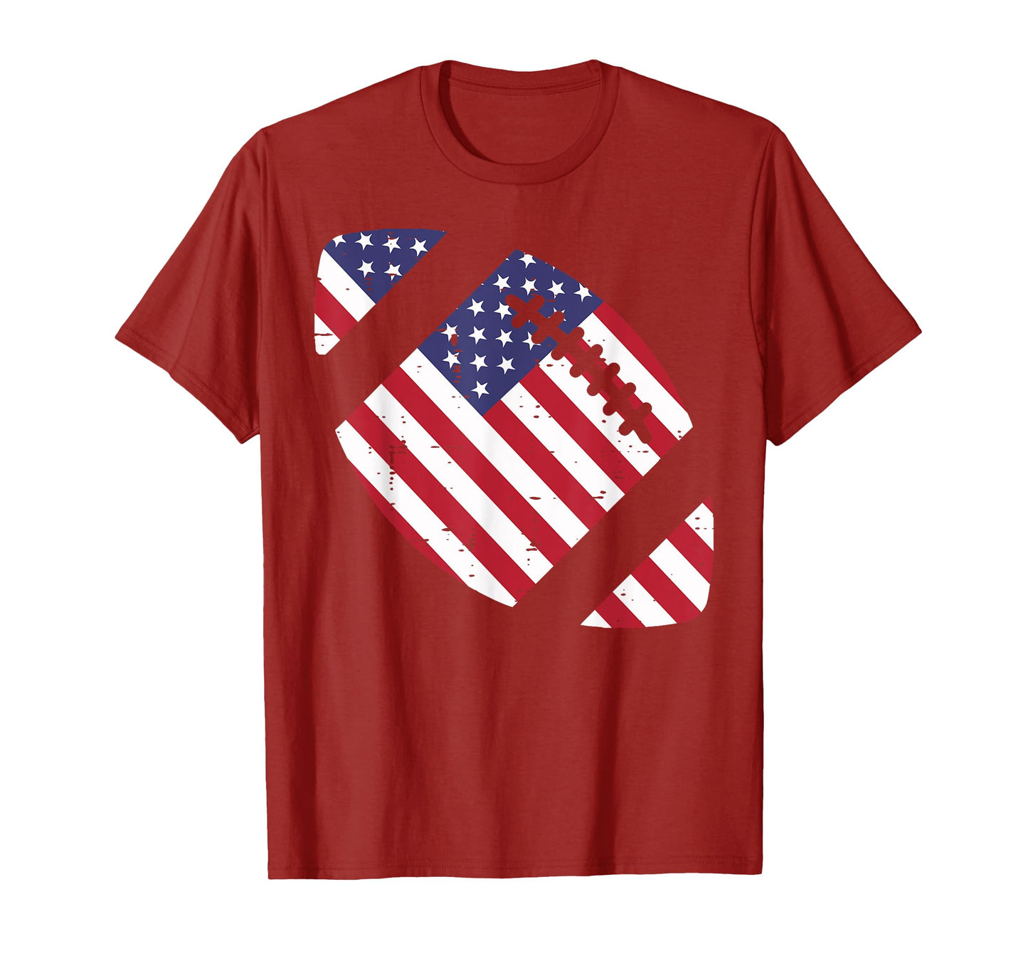 American Football US Flag Vintage 4th Of July Patriotic T-Shirt