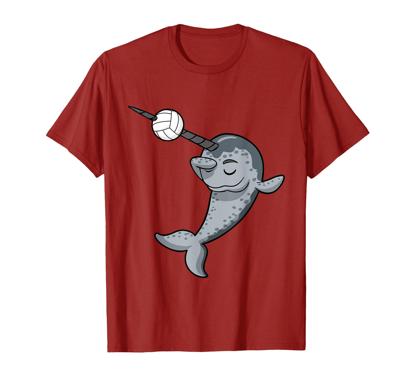 Dabbing Narwhal Volleyball Player Coach Team T-Shirt
