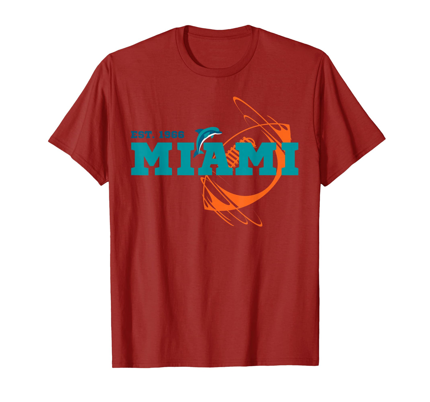 Miami EST 1966 Sports Team Athletic Ball Novelty T-Shirt