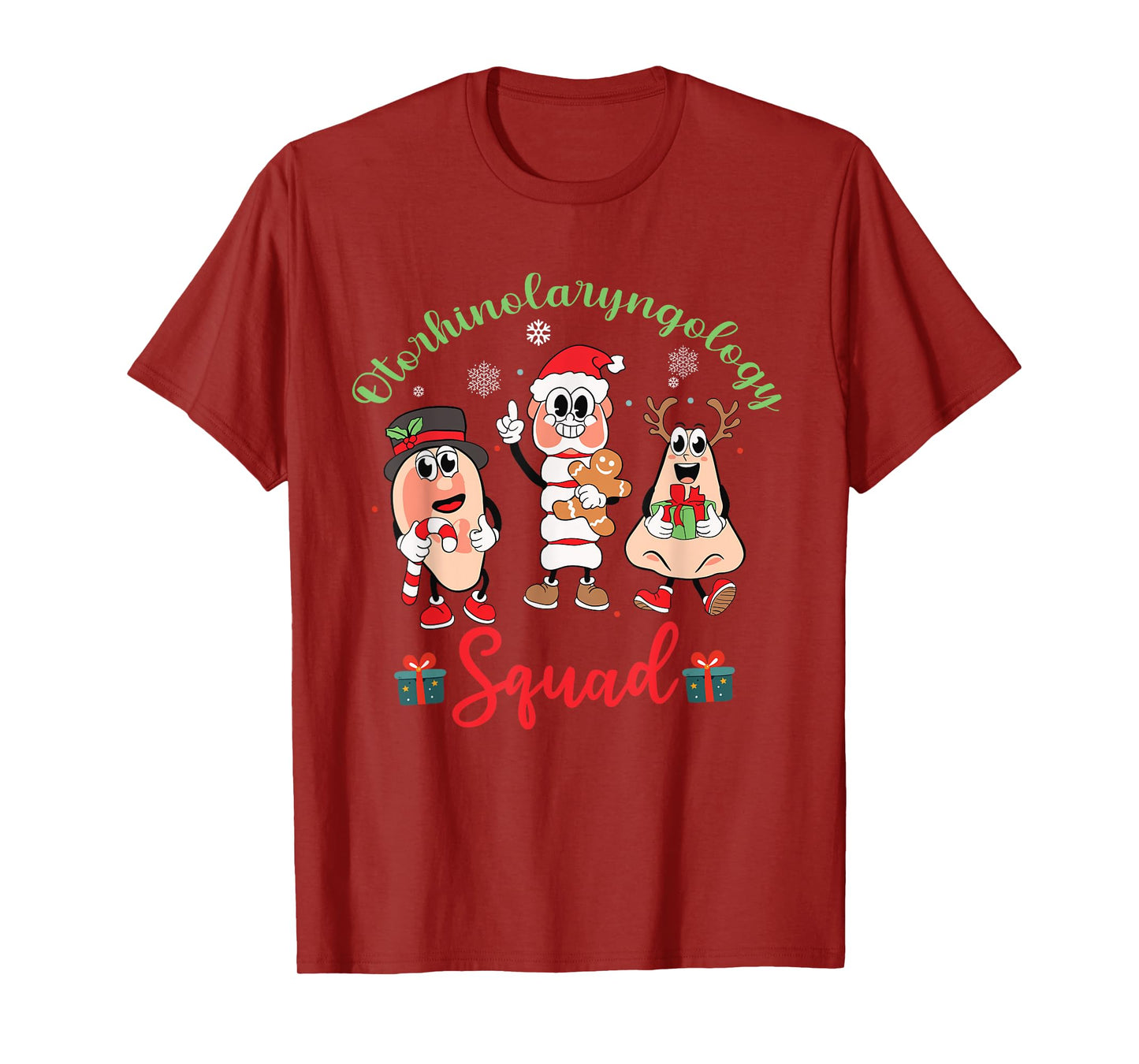 Otolaryngologist Squad ENT Nurse Christmas Xmas Holiday T-Shirt