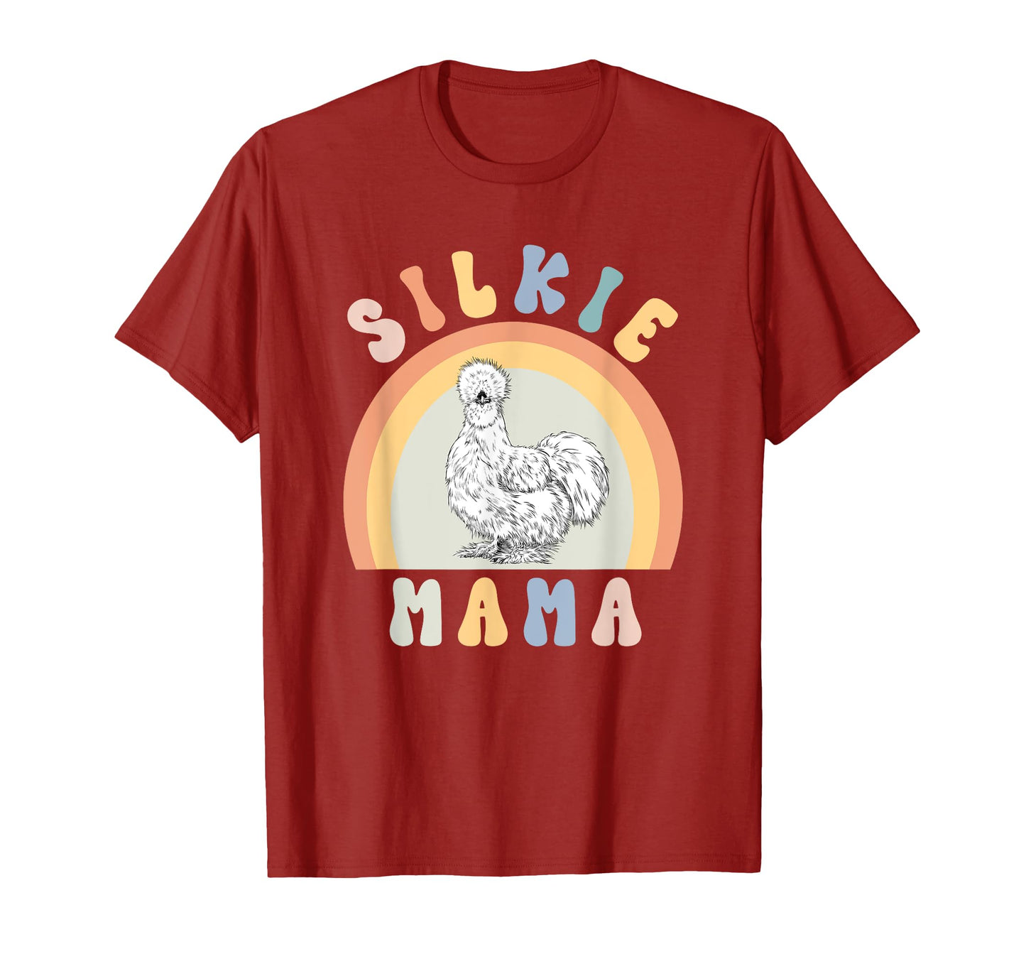Silkie Mama Silky Chicken Mom Farm Animal Lovers T-Shirt