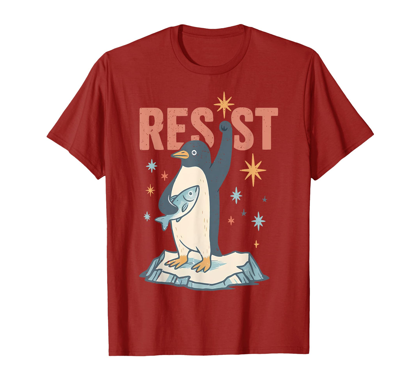 Funny Penguin Resist Penguins Protest Against Tariffs T-Shirt
