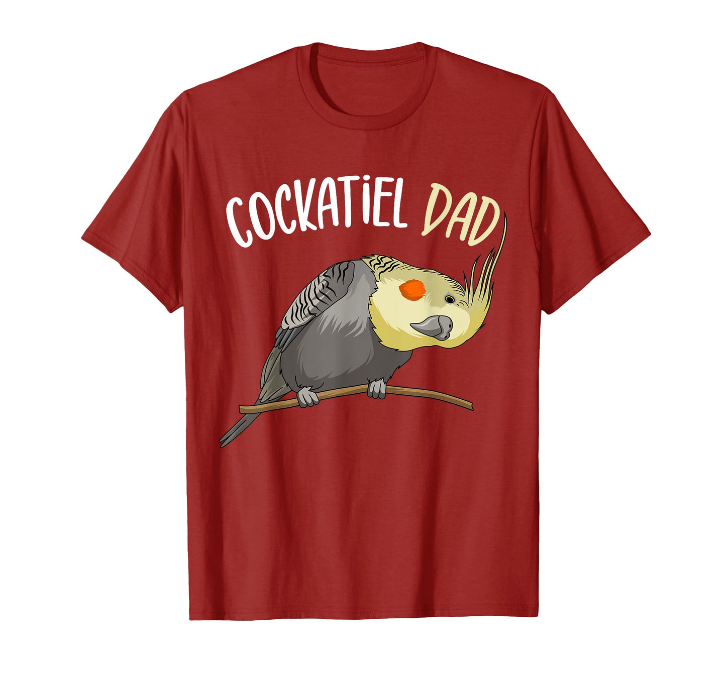 Cockatiel Dad Funny Bird Lover Men T-Shirt
