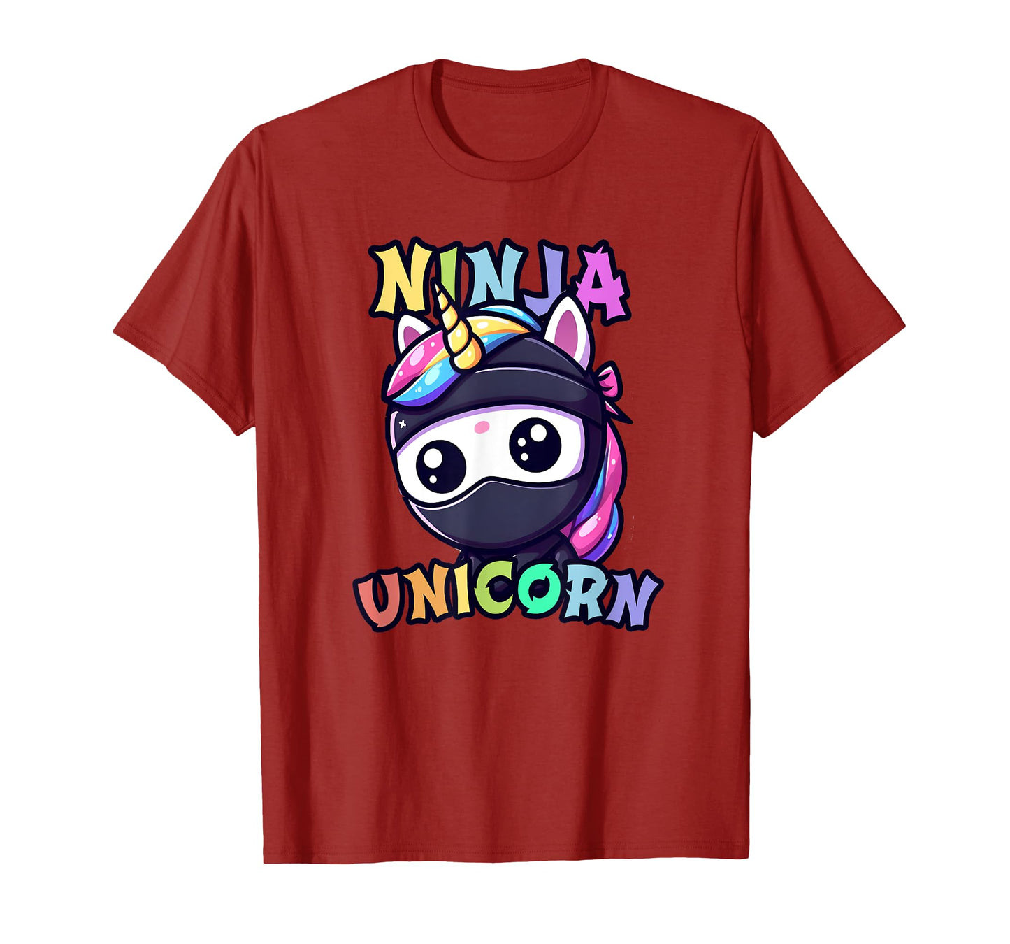 Kids NINJA UNICORN Birthday Girl Funny Little Gymnast Strong T-Shirt