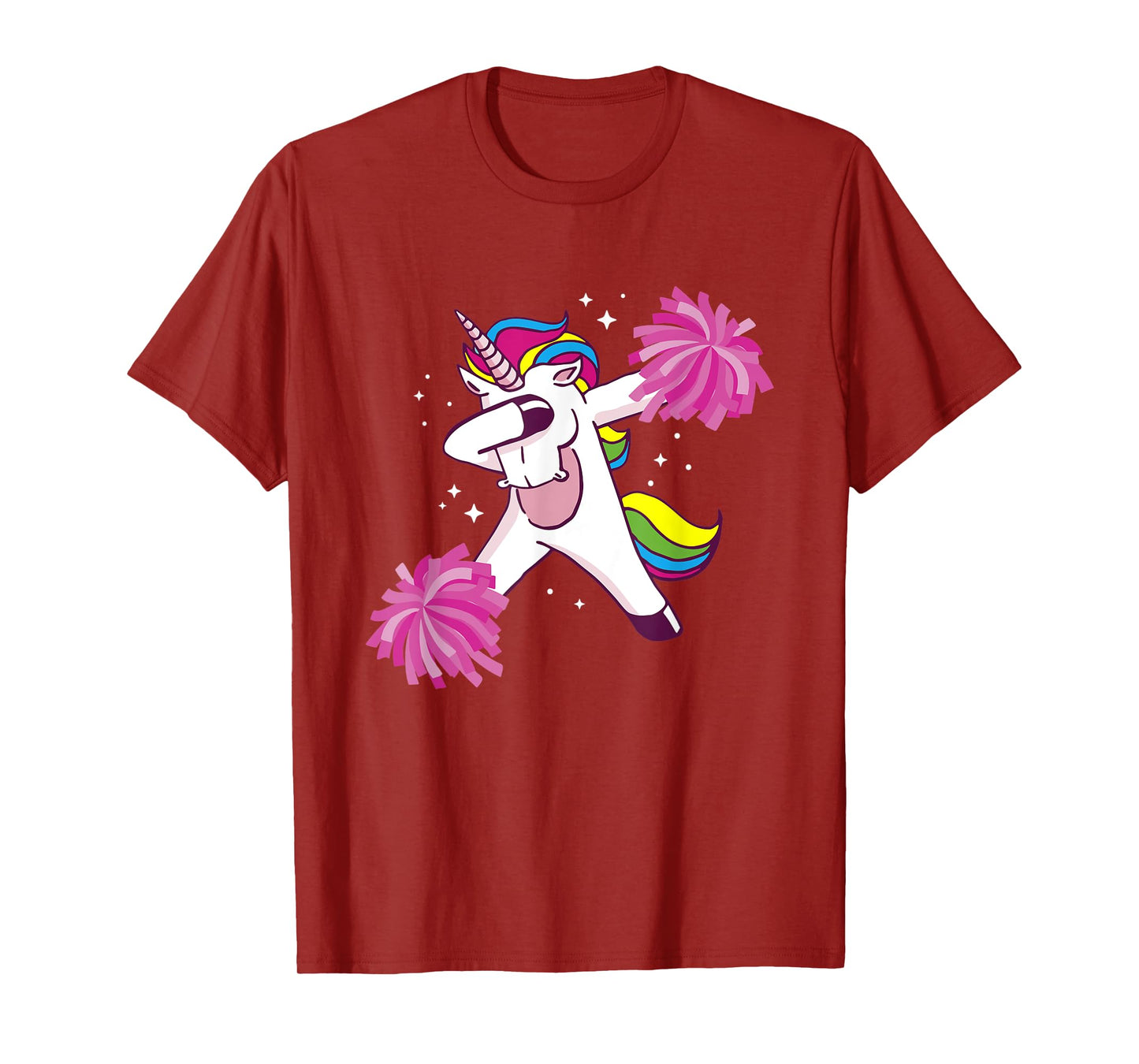 Cheer Unicorn Cheerleading Dabbing Cheerleader T-Shirt