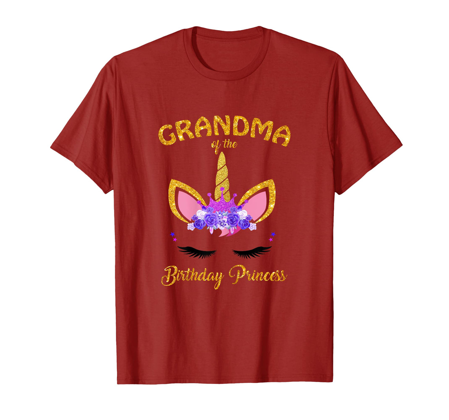 Unicorn Girl Grandma Of The Birthday Princess Grandmother T-Shirt