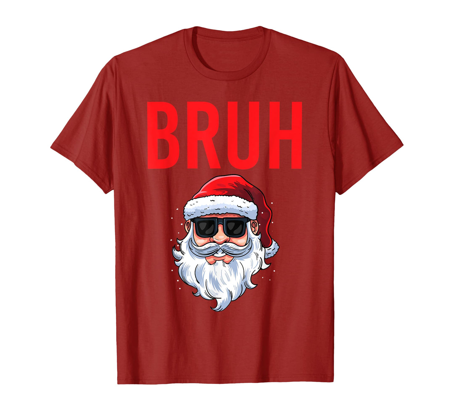 Merry Christmas Bruh Meme Funny Saying for Brother Boys Men T-Shirt