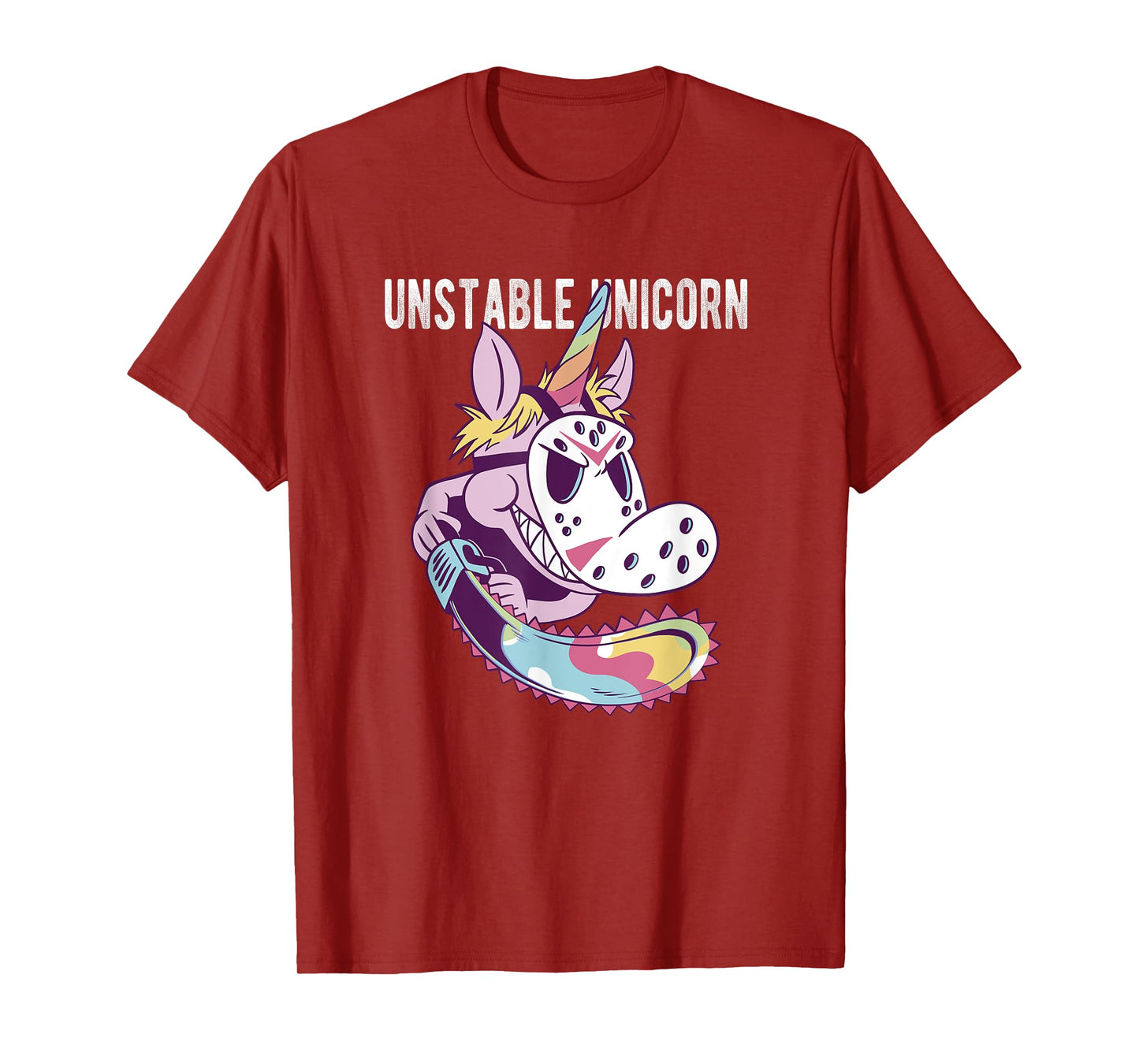 Unstable Unicorn with Chainsaw T-Shirt