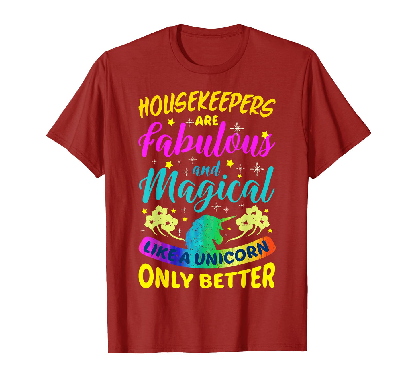 Housekeepers Cleaning Lady Funny Cute Colourful Housekeeping T-Shirt