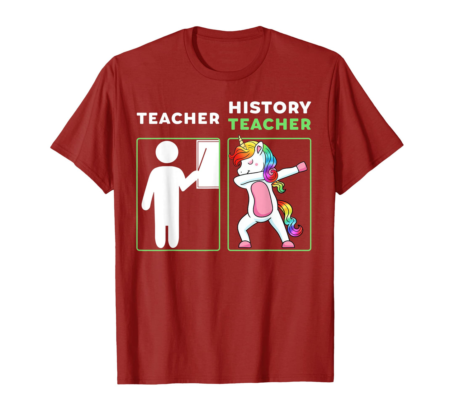 History Teacher Dabbing Professor Educator Unicorn T-Shirt