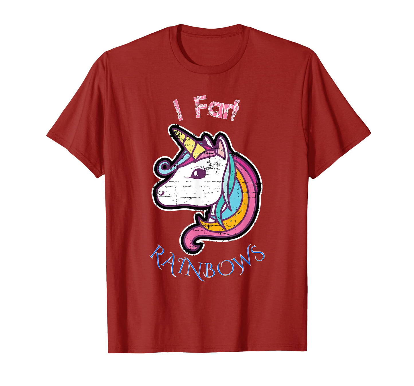 I Fart RAINBOWS Distressed Cute Funny Unicorn T-Shirt! T-Shirt