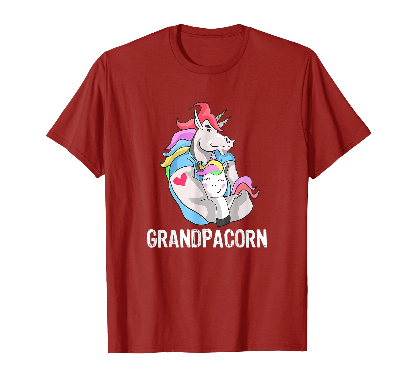 Mens Grandpacorn Unicorn Grandpa And Grandson T-Shirt