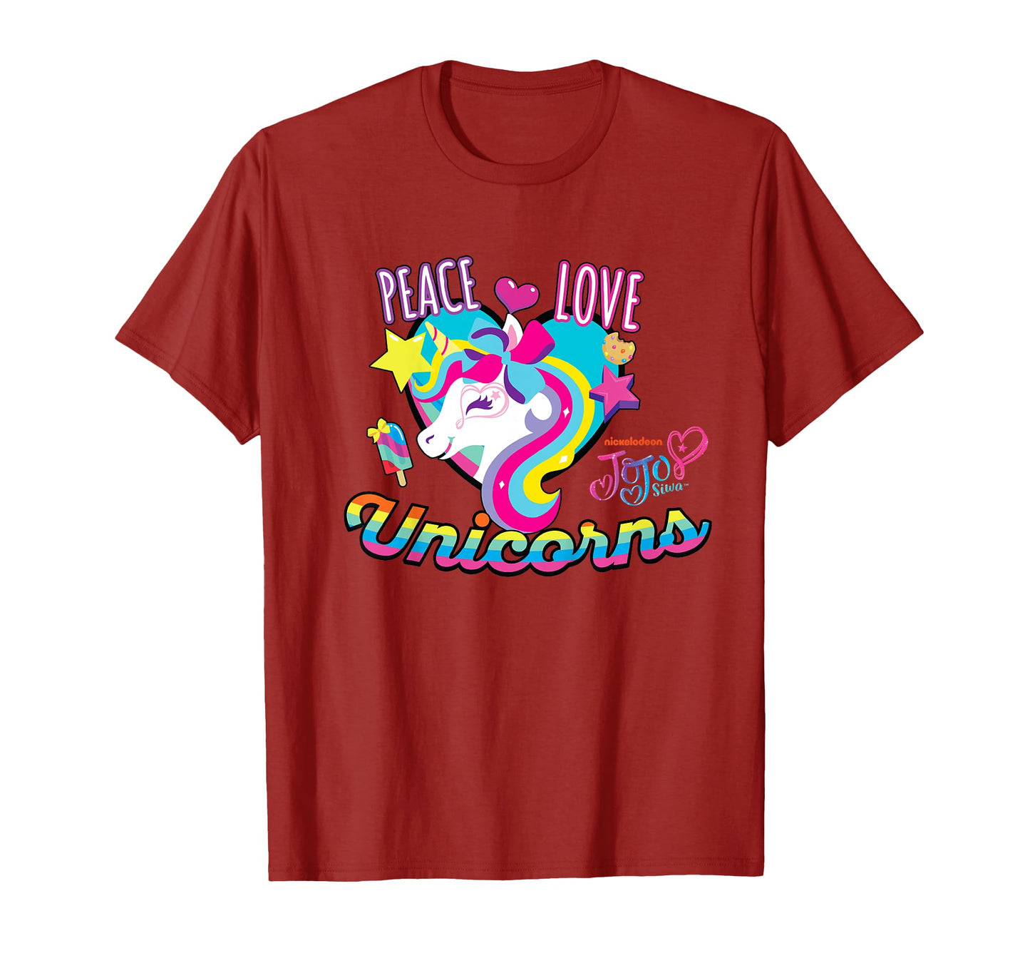 JoJo Siwa Peace Love And Unicorns T-Shirt