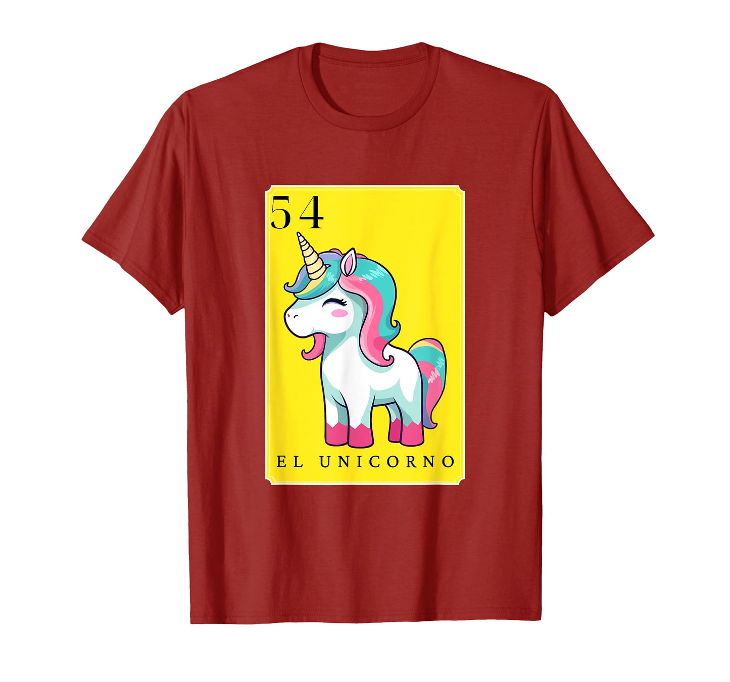 El Unicorno Funny Spanish-Mexican Bingo Cards The Unicorn T-Shirt