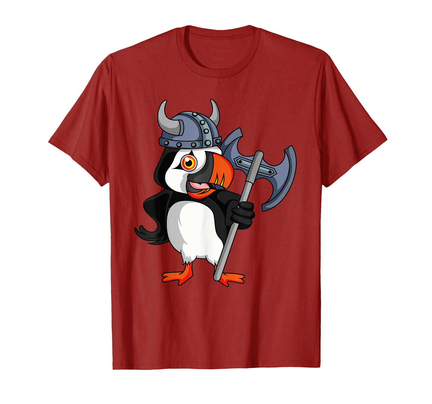 Iceland Puffin Souvenir Viking helmet T-Shirt