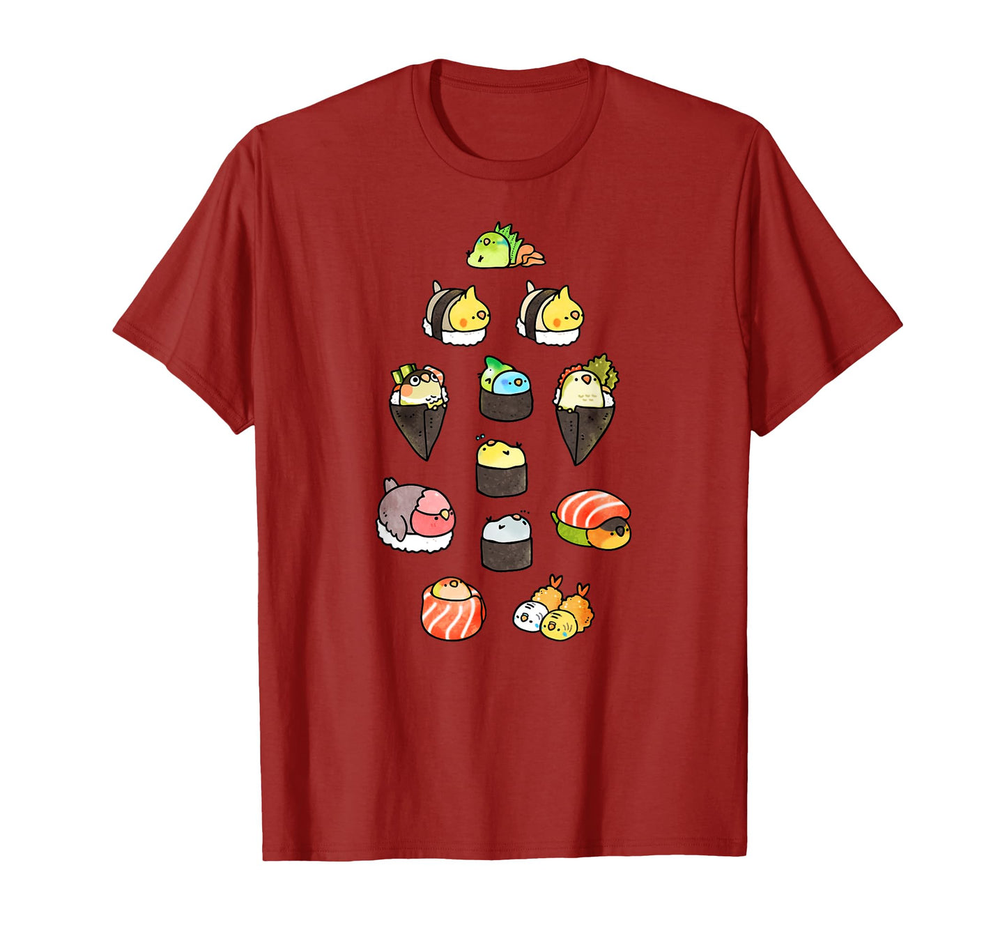 Bird Sushi Cute T-Shirt T-Shirt