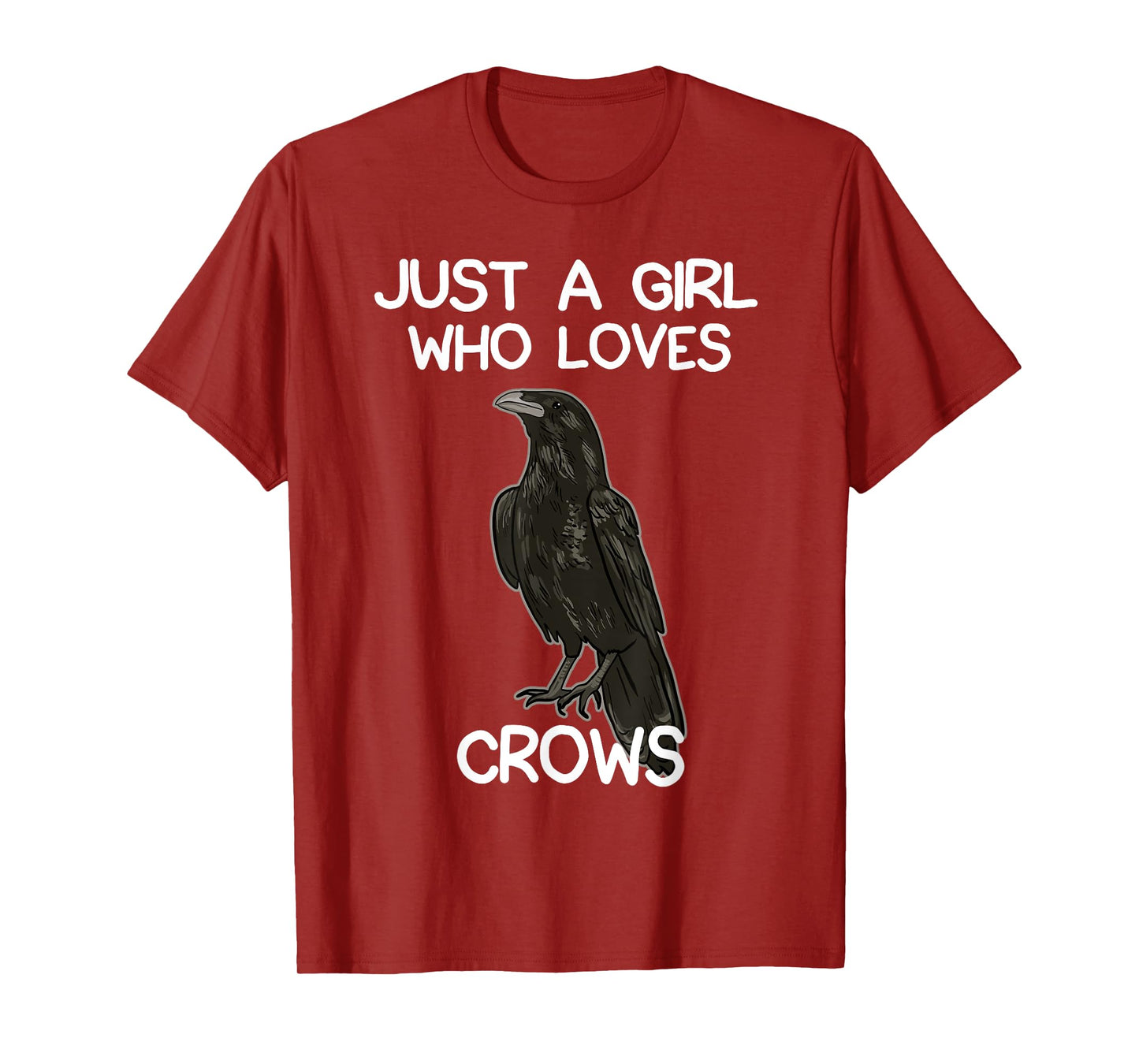 Just A Girl Who Loves Crows for Women Crow and Raven Lovers T-Shirt