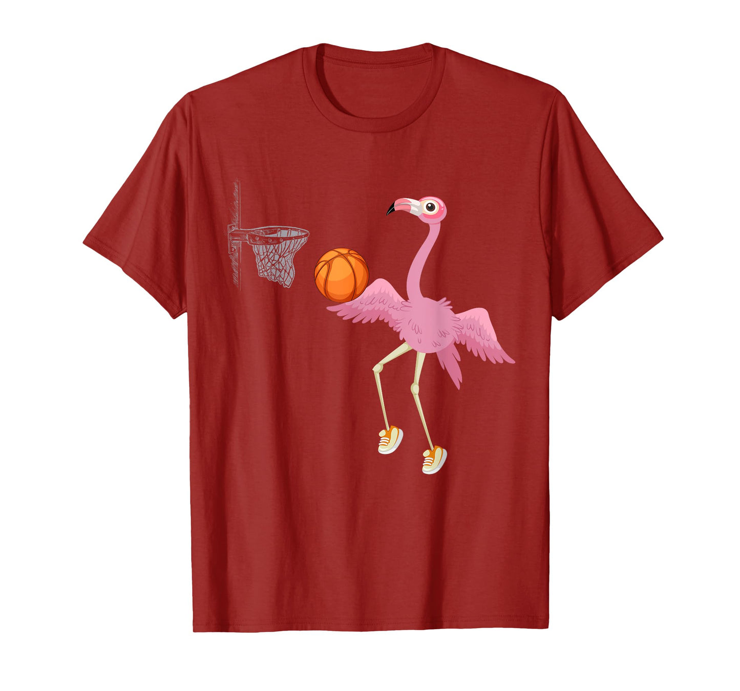Flamingo Basketball Flamingo Playing Basketball Flamingo T-Shirt